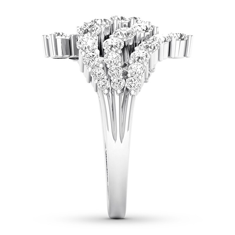 Diamond Ring 1-1/2 ct tw Round 14K White Gold