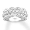 Thumbnail Image 0 of Diamond Anniversary Ring 2 carats tw Round/Baguette 14K Gold