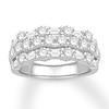 Thumbnail Image 1 of Diamond Anniversary Ring 2 carats tw Round/Baguette 14K Gold