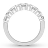 Thumbnail Image 2 of Diamond Anniversary Ring 2 carats tw Round/Baguette 14K Gold