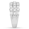 Thumbnail Image 2 of Diamond Anniversary Ring 2 carats tw Round/Baguette 14K Gold