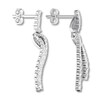 Thumbnail Image 3 of Diamond Drop Earrings 1-1/2 carat tw Round 14K White Gold