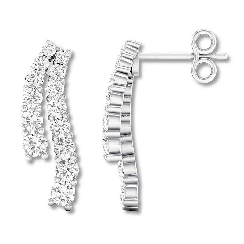 Diamond Earrings 1-1/4 ct tw Round 14K White Gold | Jared