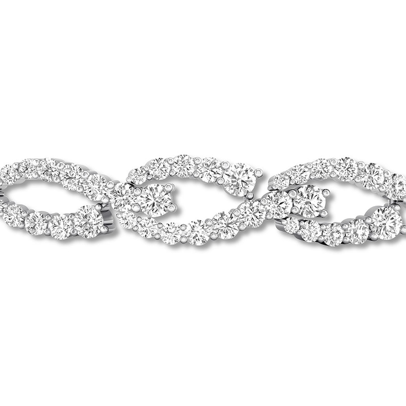 Diamond Bolo Bracelet 2 carat tw Round 14K White Gold