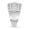 Thumbnail Image 2 of Diamond Anniversary Ring 2 ct tw Round/Baguette 14K White Gold