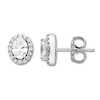 Thumbnail Image 1 of Oval Diamond Earrings 5/8 ct tw 14K White Gold