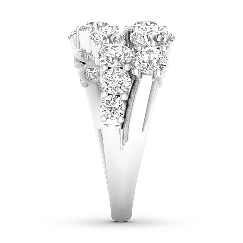Diamond Ring 2-1/2 carats tw Round 14K White Gold
