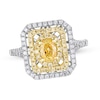 Thumbnail Image 1 of Diamond Ring 7/8 ct tw Round/Oval 14K Two-Tone Gold