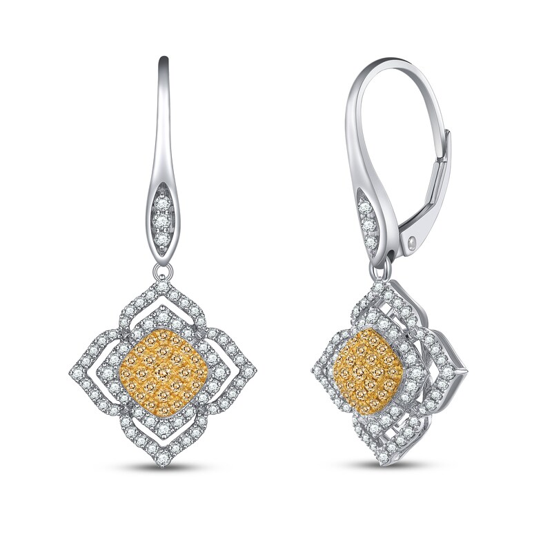 Main Image 1 of Diamond Earrings 5/8 ct tw Round 14K White Gold