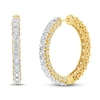 Thumbnail Image 0 of Diamond Hoop Earrings 5 ct tw Round-cut 14K Yellow Gold