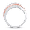 Thumbnail Image 1 of Diamond Ring 1 ct tw Round/Baguette 14K Two-Tone Gold