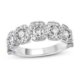Diamond Anniversary Band 1-1/2 ct tw Round-cut 14K White Gold
