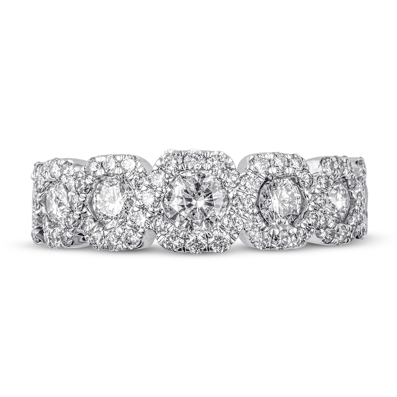 Main Image 3 of Diamond Anniversary Band 1-1/2 ct tw Round-cut 14K White Gold
