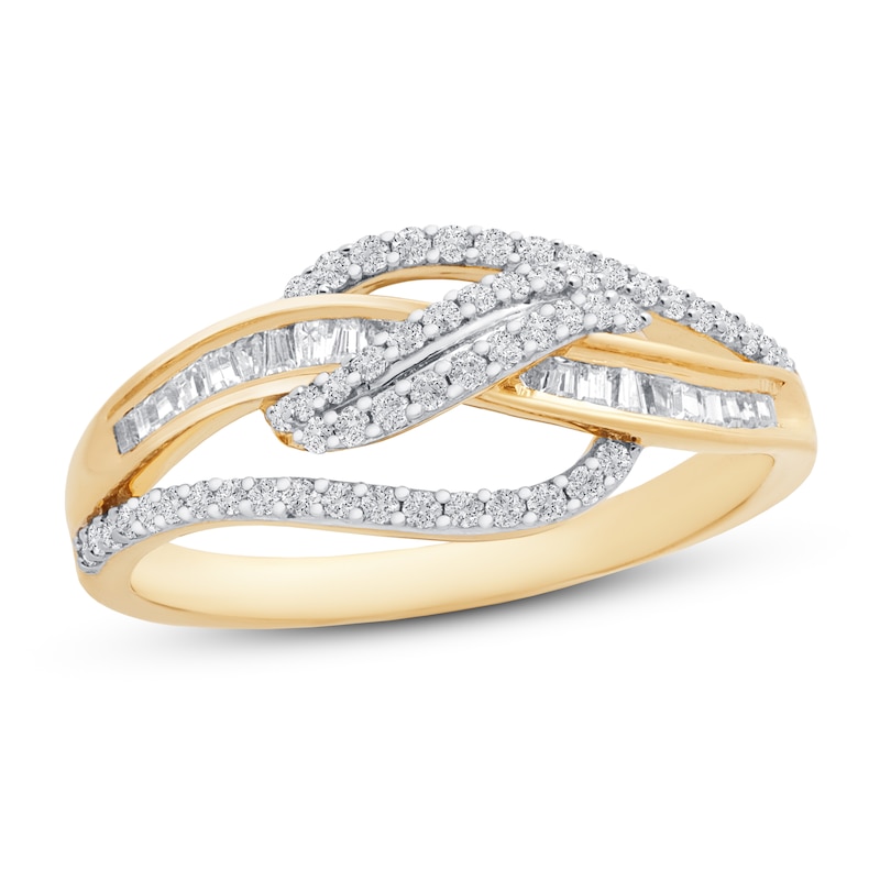 Diamond Ring 1 ct tw Round 10K Yellow Gold