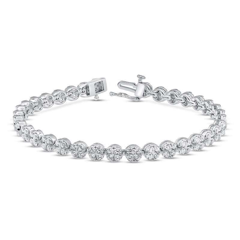Details about / 10.5 Ct Round Cut Diamond 14K White Gold Over 7/" Tennis Bracelet Valentine Gift