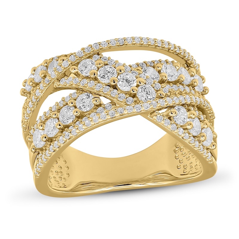 Diamond Ring 1-1/2 ct tw Round 14K Yellow Gold