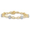 Thumbnail Image 0 of Diamond Bracelet 1 ct tw Round 10K Two-Tone Gold