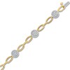 Thumbnail Image 3 of Diamond Bracelet 1 ct tw Round 10K Yellow Gold