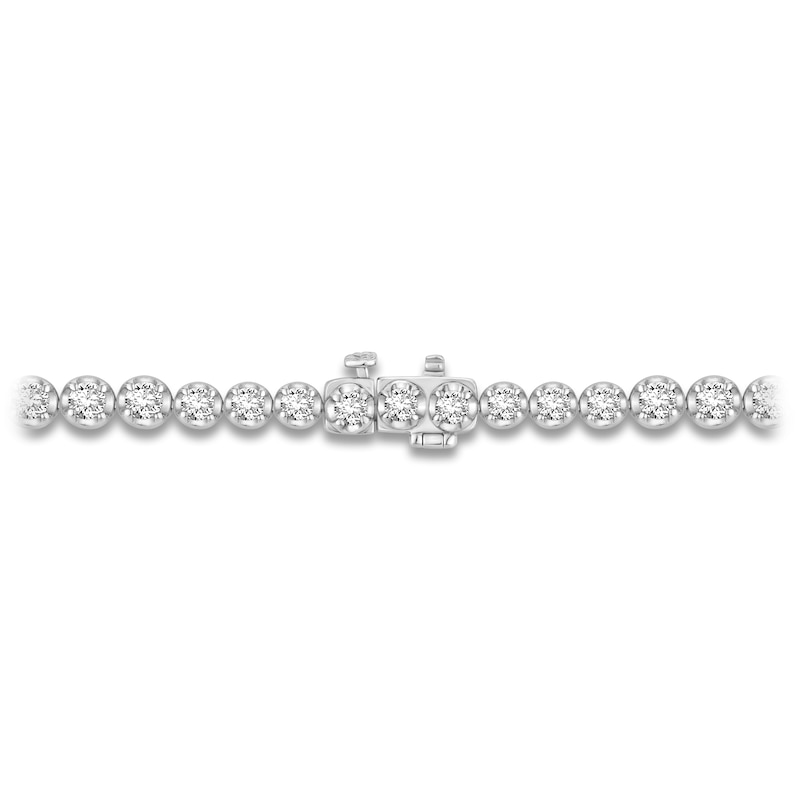 Main Image 3 of Diamond Tennis Necklace 20 ct tw Round 14K White Gold