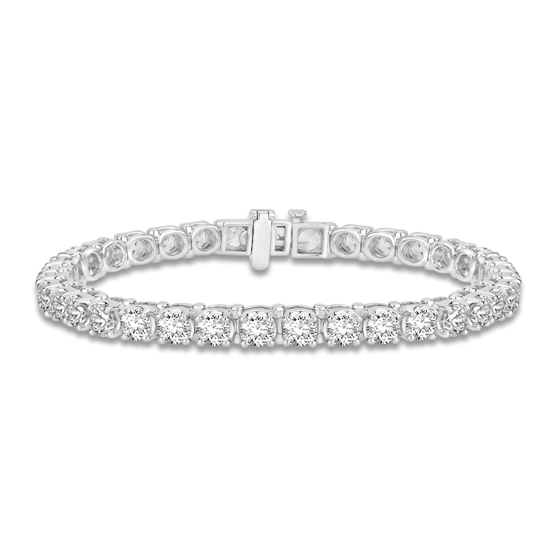 Main Image 1 of Diamond Tennis Bracelet 10 ct tw Round 14K White Gold 7"