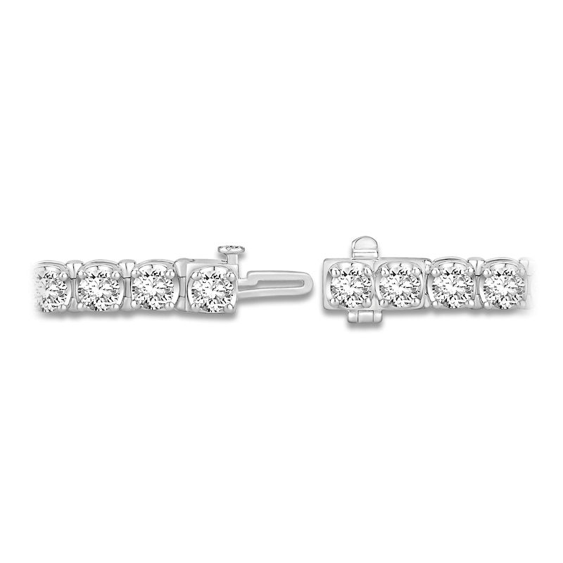 Main Image 2 of Diamond Tennis Bracelet 10 ct tw Round 14K White Gold 7"
