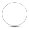 Thumbnail Image 1 of Diamond Tennis Necklace 7 ct tw Round 14K White Gold