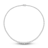 Thumbnail Image 0 of Diamond Tennis Necklace 10 ct tw Round 14K White Gold