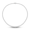 Thumbnail Image 1 of Diamond Tennis Necklace 10 ct tw Round 14K White Gold