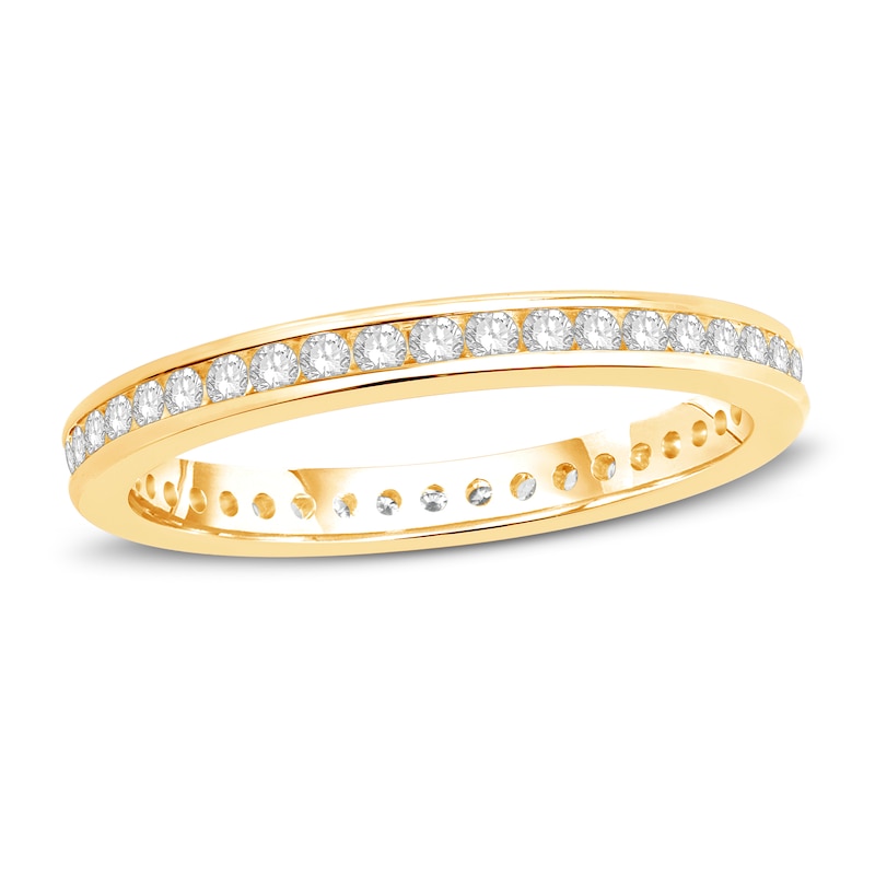 Main Image 1 of Diamond Eternity Band 1/2 ct tw Round 14K Yellow Gold