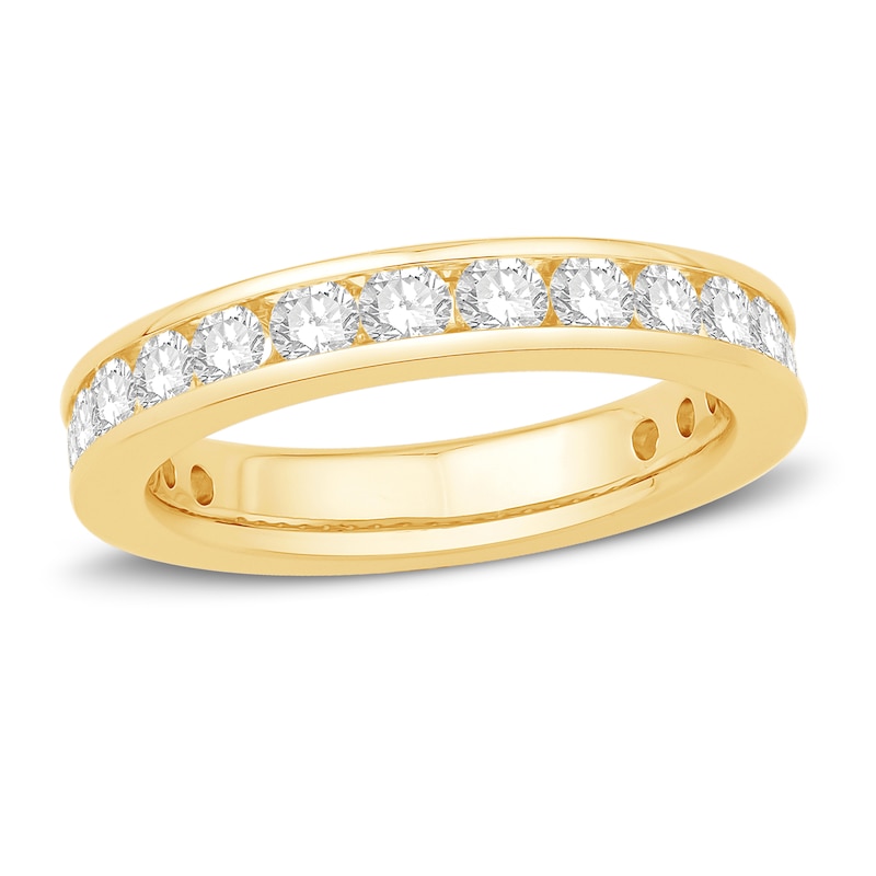 Main Image 1 of Diamond Eternity Band 1-1/2 ct tw Round 14K Yellow Gold