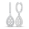 Thumbnail Image 0 of Diamond Dangle Earrings 1-3/4 ct tw Round 14K White Gold
