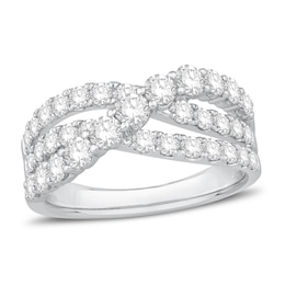 Diamond Ring 1-1/2 ct tw Round 14K White Gold