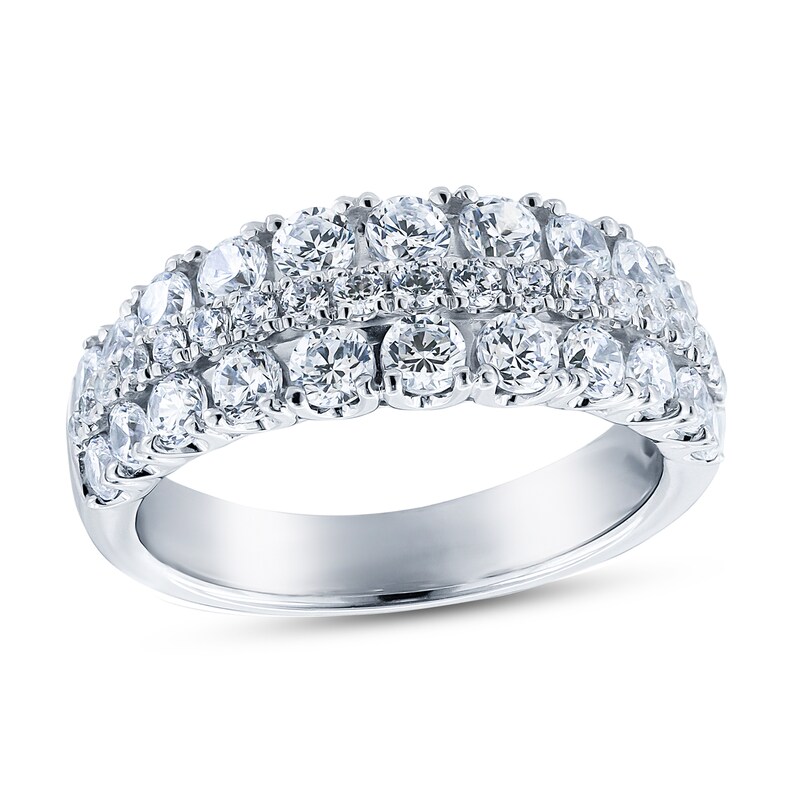 Diamond Anniversary Band 1-3/4 ct tw Round 14K White Gold