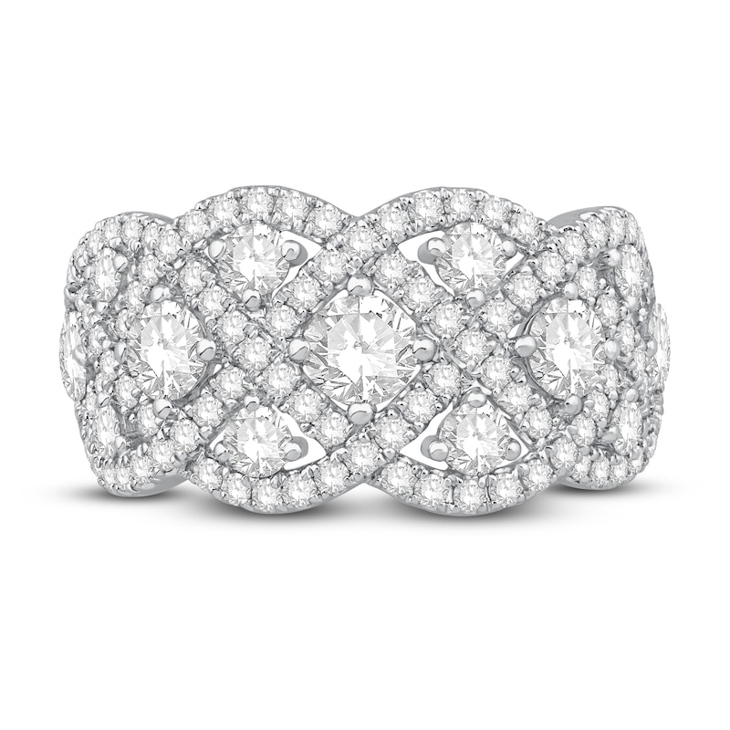 Main Image 3 of Diamond Ring 2 ct tw Round 14K White Gold