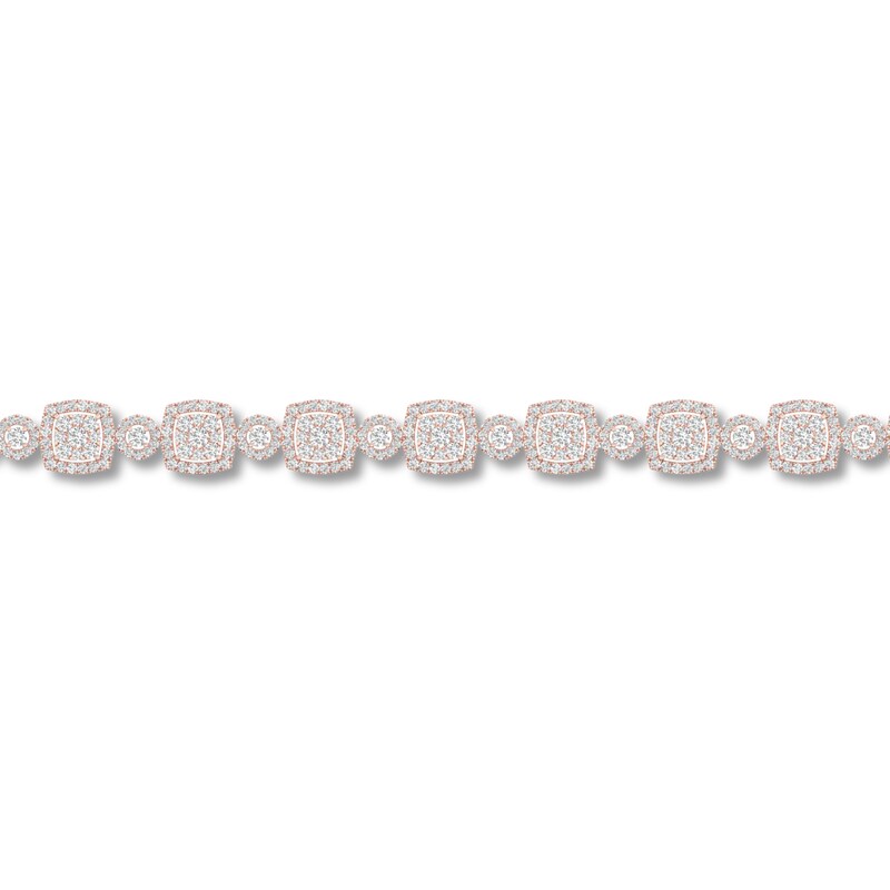 Main Image 2 of Diamond Bracelet 4 ct tw Round 10K Rose Gold