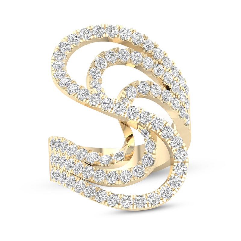 Main Image 1 of Diamond Ring 2 ct tw Round 10K Yellow Gold