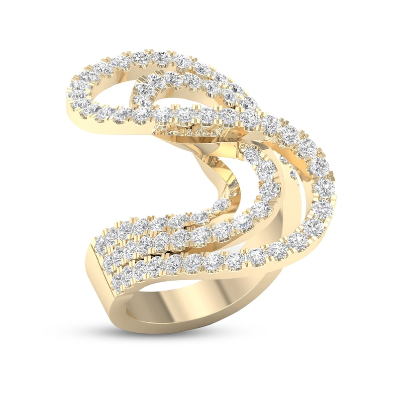 Main Image 2 of Diamond Ring 2 ct tw Round 10K Yellow Gold