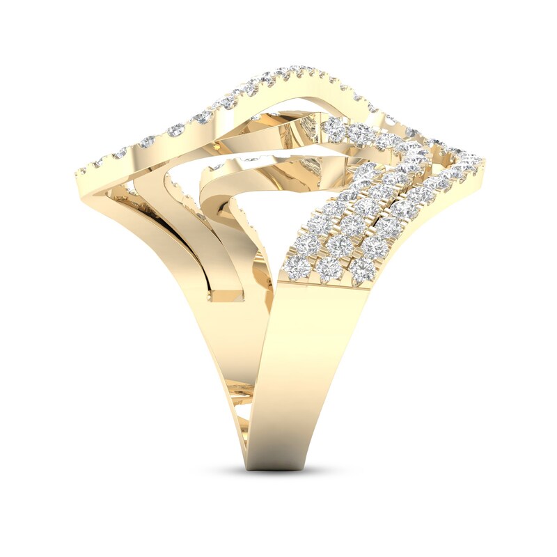 Main Image 3 of Diamond Ring 2 ct tw Round 10K Yellow Gold