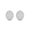 Thumbnail Image 2 of Certified Diamond Stud Earrings 1/2 ct tw Round 14K White Gold
