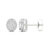 Thumbnail Image 3 of Certified Diamond Stud Earrings 1/2 ct tw Round 14K White Gold