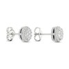 Thumbnail Image 4 of Certified Diamond Stud Earrings 1/2 ct tw Round 14K White Gold