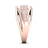 Thumbnail Image 3 of Certified Diamond Ring 5/8 ct tw Round 14K Rose Gold