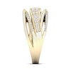 Thumbnail Image 3 of Certified Diamond Ring 5/8 ct tw Round 14K Yellow Gold