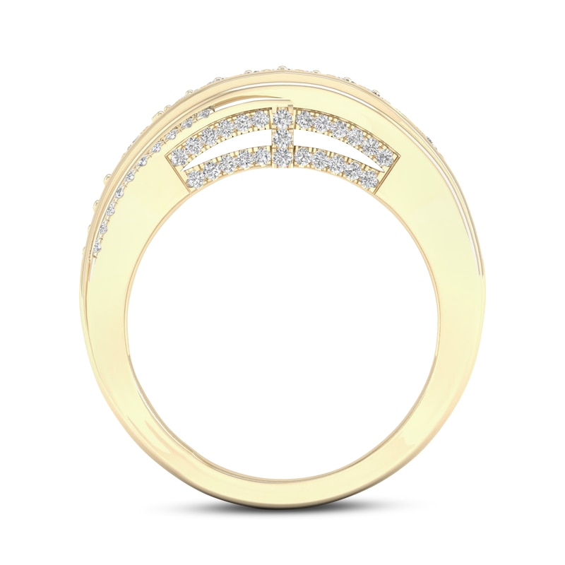Main Image 4 of Certified Diamond Ring 5/8 ct tw Round 14K Yellow Gold