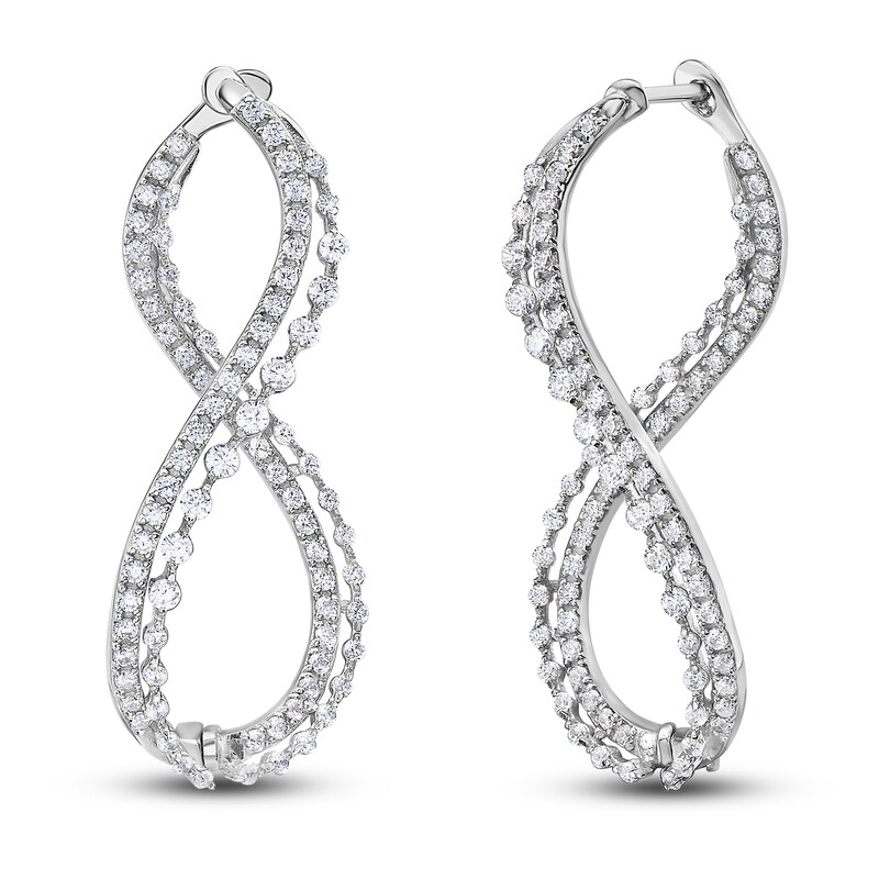 Main Image 2 of Diamond Earrings 1-1/4 ct tw 14K White Gold