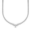 Thumbnail Image 1 of Diamond Necklace 3 ct tw Round 14K White Gold 18"