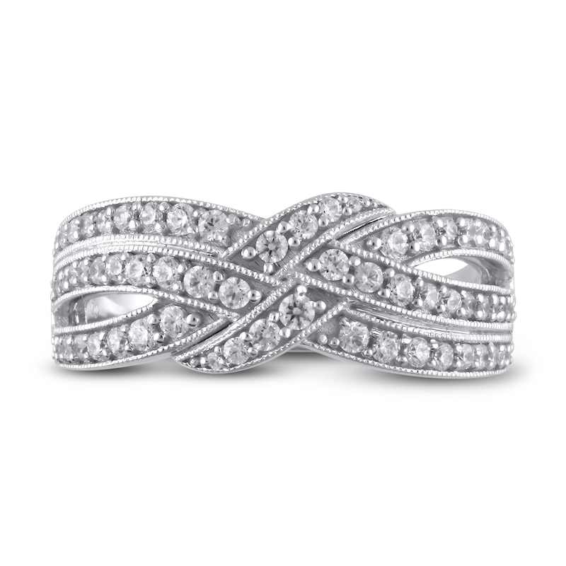 Main Image 3 of Diamond Anniversary Ring 1/2 ct tw Round 14K White Gold