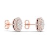 Thumbnail Image 3 of Colorless Diamond Earrings 1 ct tw Round 14K Rose Gold