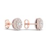 Thumbnail Image 3 of Colorless Diamond Earrings 1 ct tw Round 14K Rose Gold