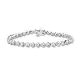 Diamond Tennis Bracelet 8 ct tw Round 14K White Gold 7.25"